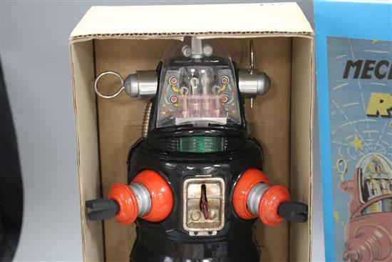 A Nomura (Japan) mid-20th century battery-operated Mechanized Robot (replacement box)
